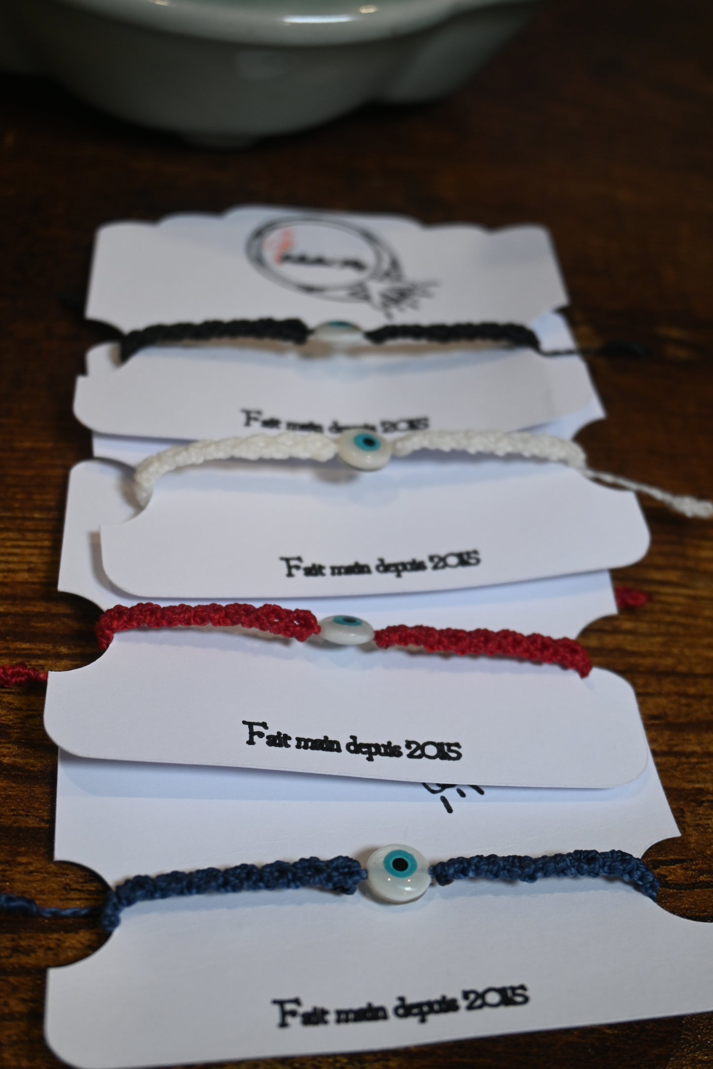 🧿 Bracelet Protecteur - Mauvais Œil & Nacre