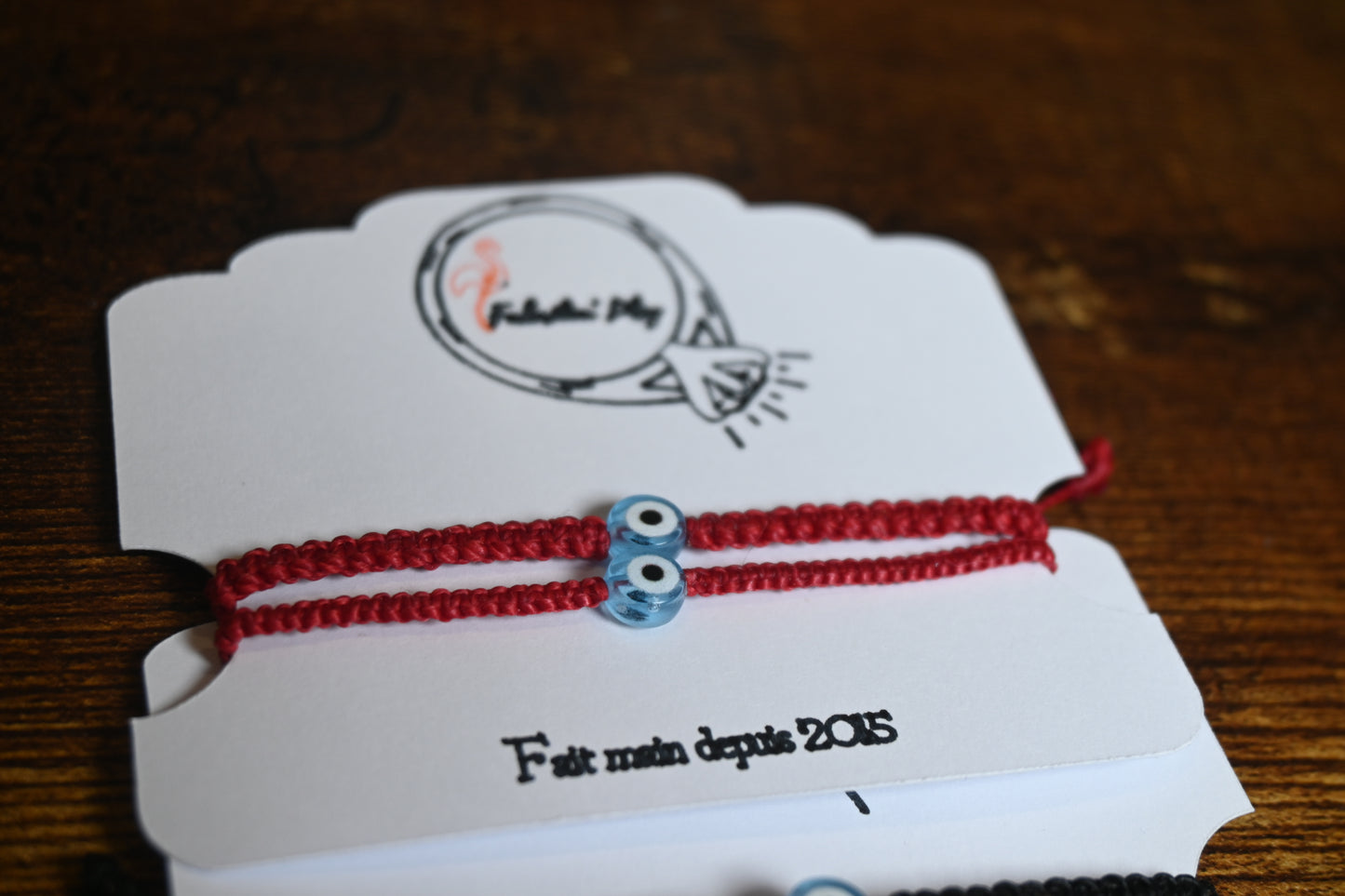 🧿 Duo Protecteur – Bracelets Macramé "Mauvais Œil" à partager