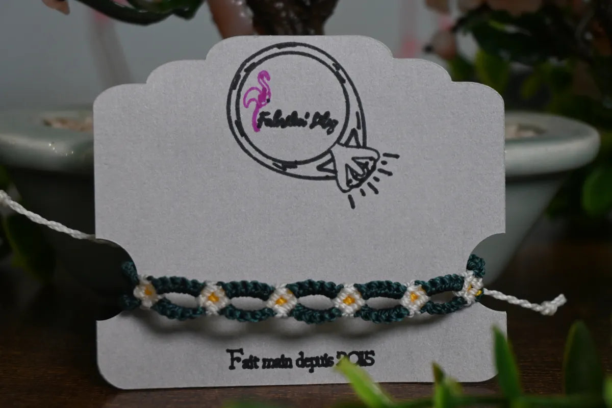 Bracelets micro-macramé - Collection Herbier Bohème