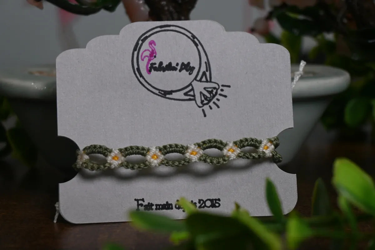 Bracelets micro-macramé - Collection Herbier Bohème