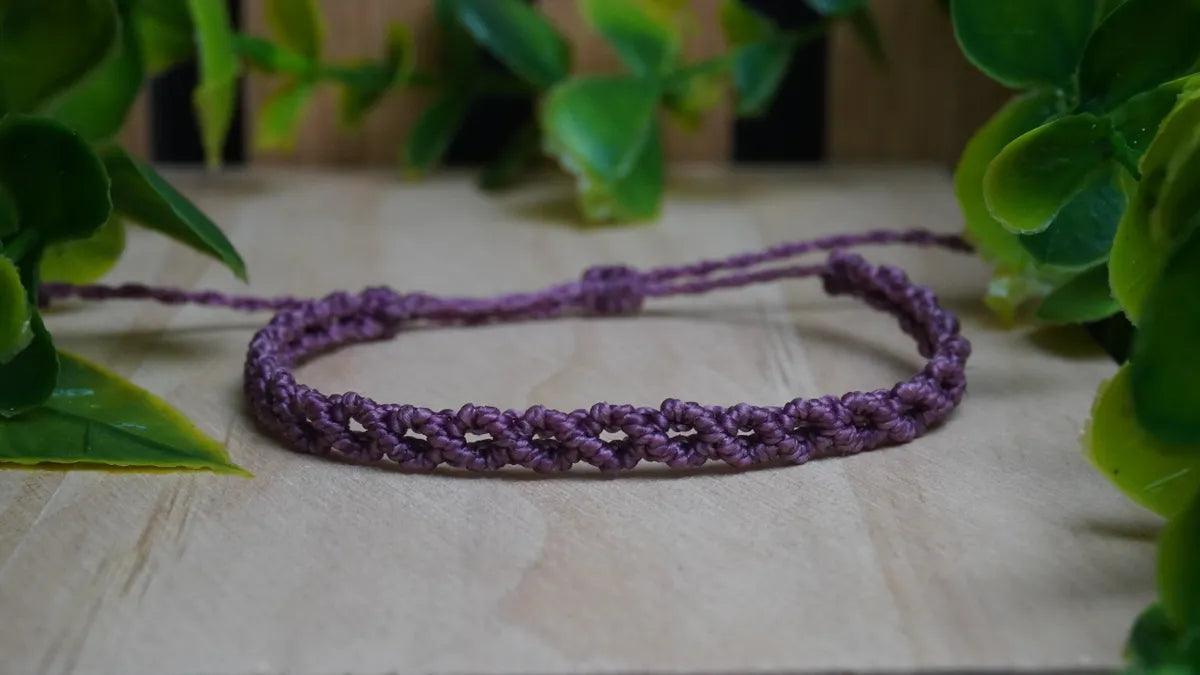 Bracelets micro-macramé - Collection Murmures Nocturnes
