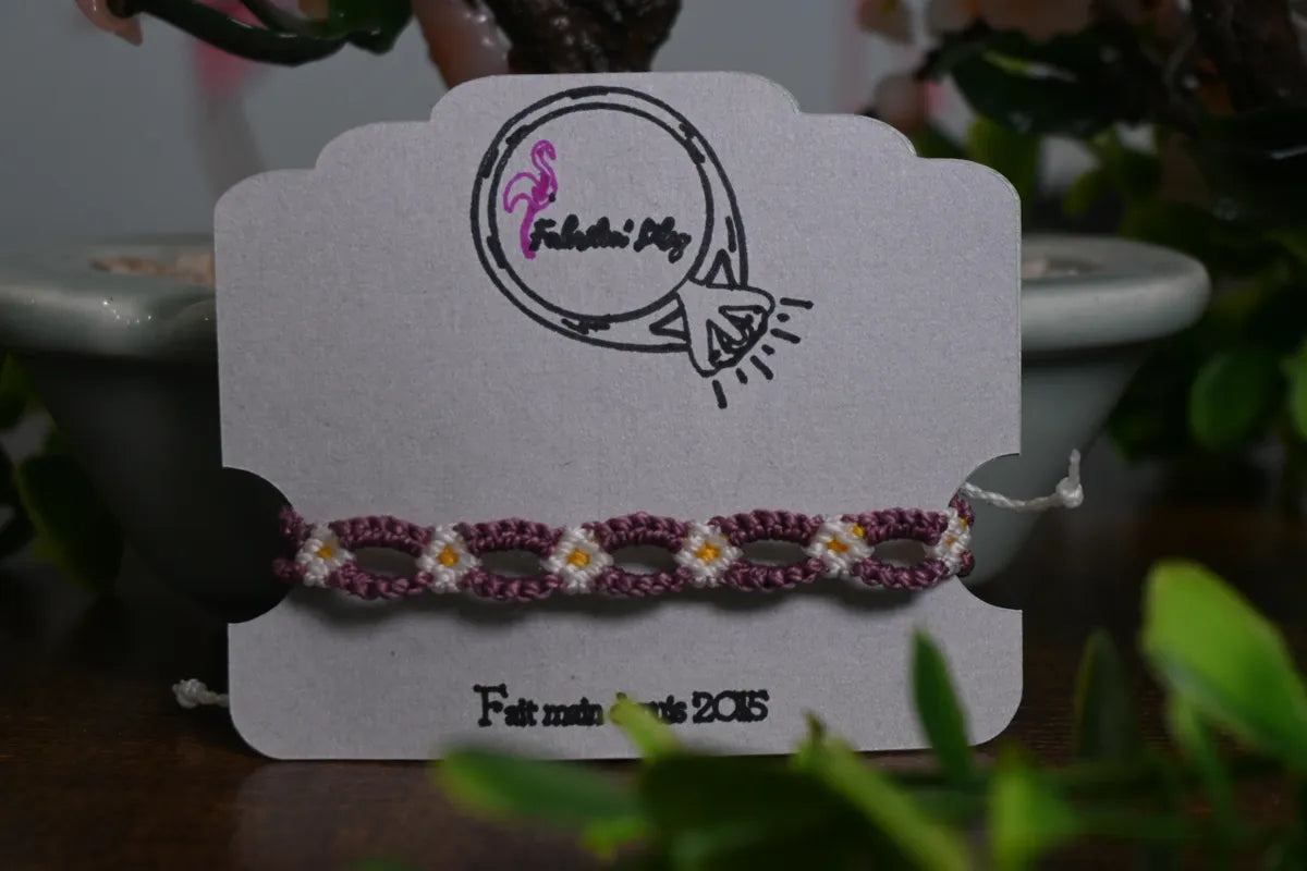 Bracelets micro-macramé - Collection Herbier Bohème