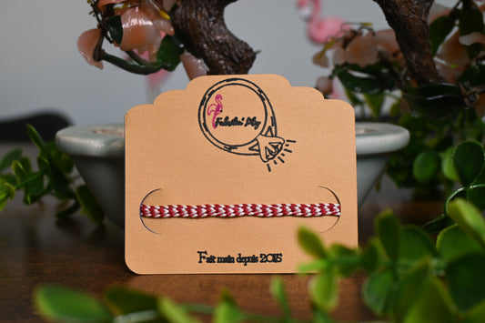 Bracelet Kumihimo Plat - Chevrons
