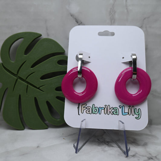 ✨ Les Créoles Modulables – Pink Pop