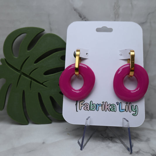 ✨ Les Créoles Modulables – Pink Pop