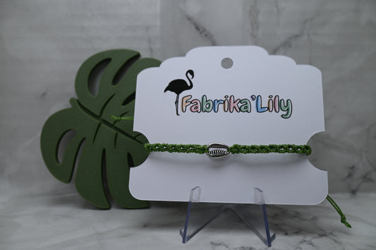 🧵 Bracelet macramé • Coquillage acier inoxydable 🌊